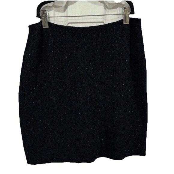 St. John Dresses & Skirts - St John Evening Black Sparkly Mini Skirt Womens Zipper Size 2‎ Made In USA
